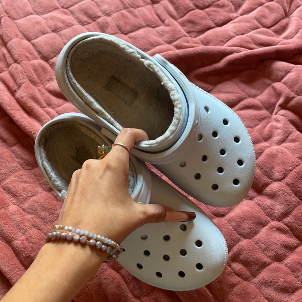 Baby blue crocs